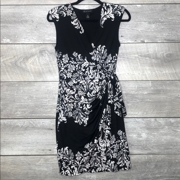 INC International Concepts Dresses & Skirts - Black & White Wrap Style Dress INC Petite size M
